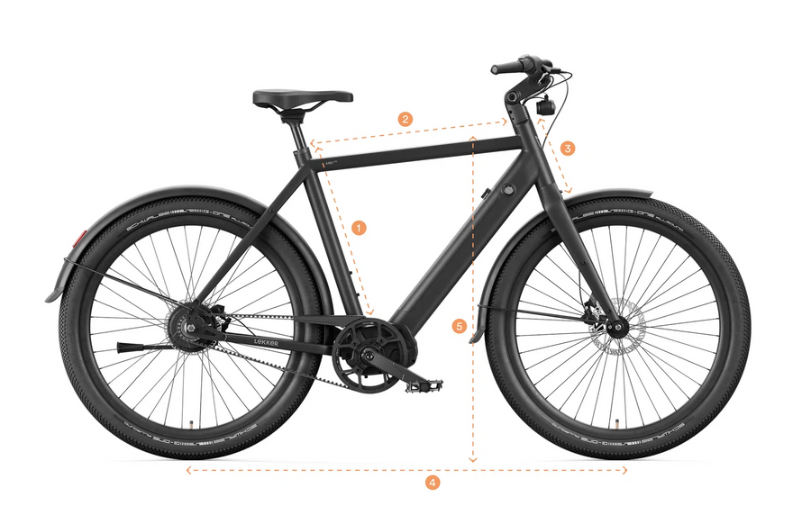 Lekker Amsterdam GTS sizing diagram